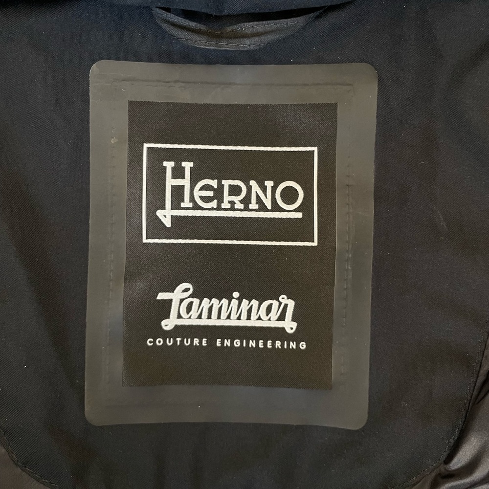 Herno Long Black Quilted Puffer Coat - Picture 12 of 15